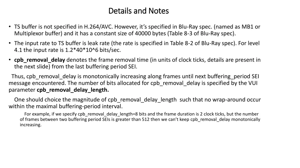 details and notes details and notes