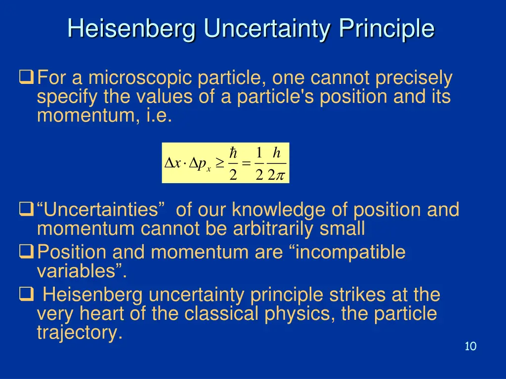 heisenberg uncertainty principle