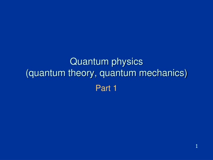 quantum physics