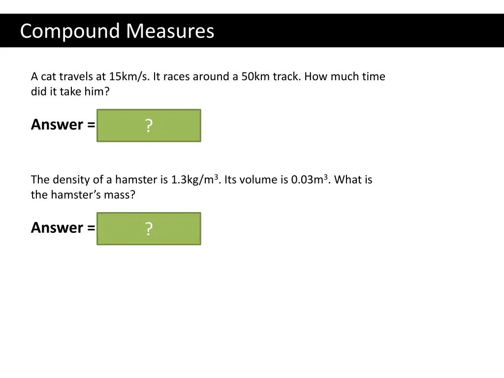 compound measures