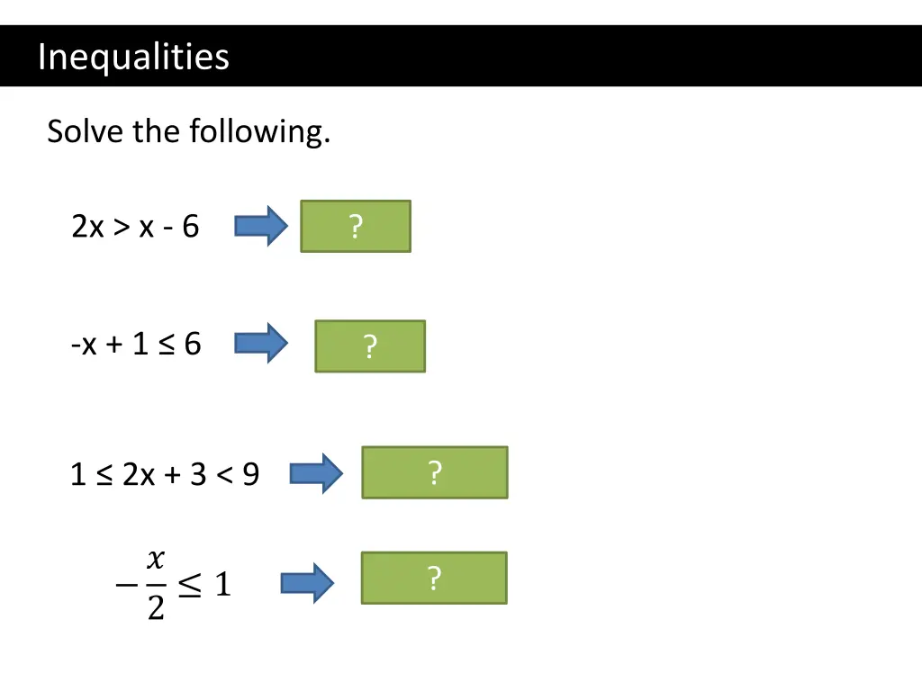 inequalities