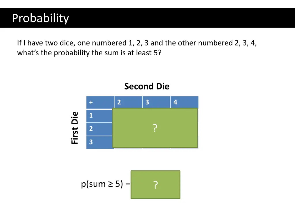 probability 2