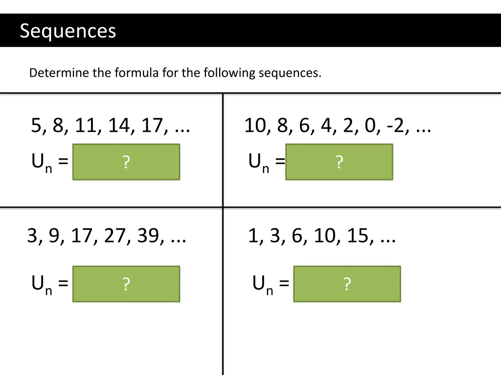 sequences