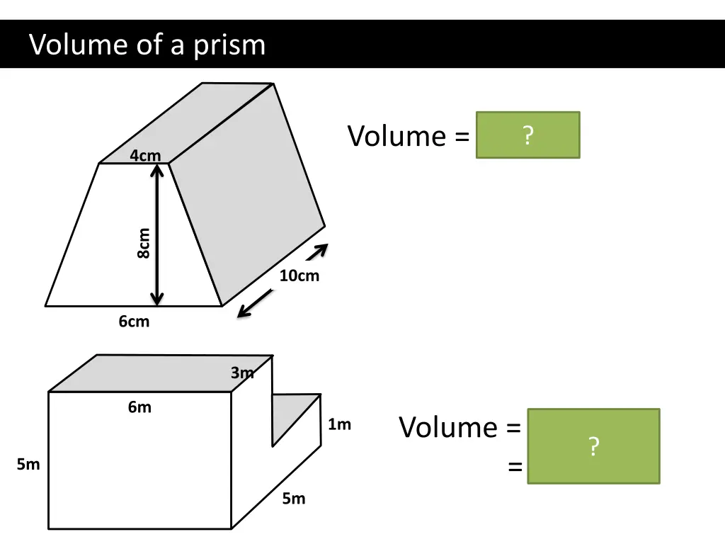 volume of a prism