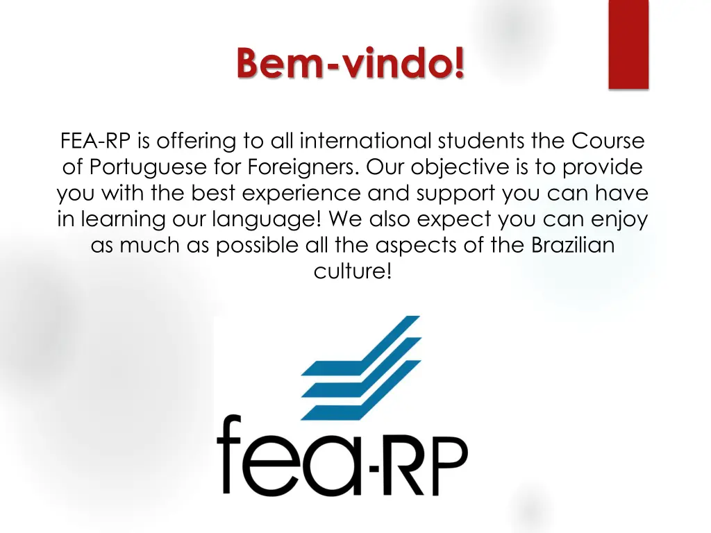 bem vindo