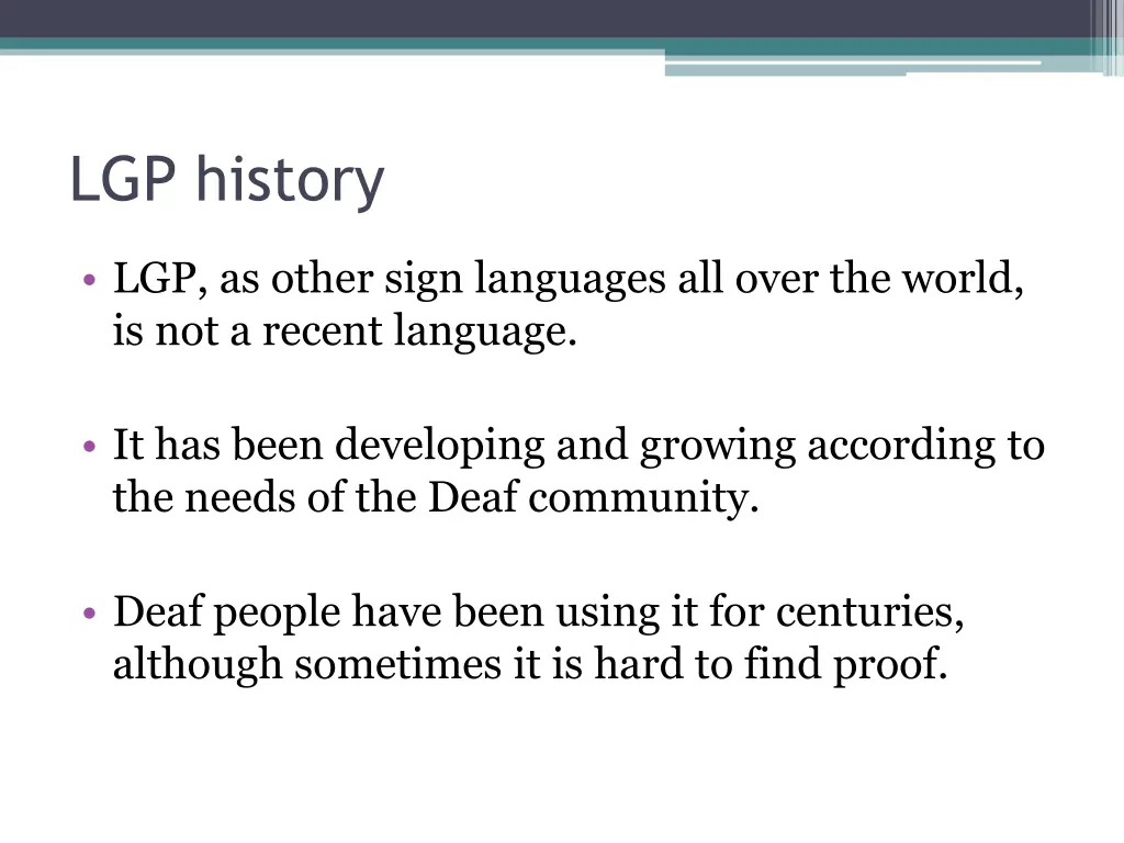 lgp history