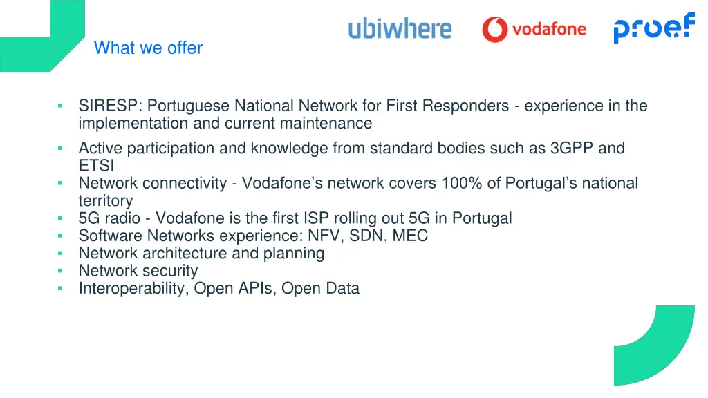 what we offer