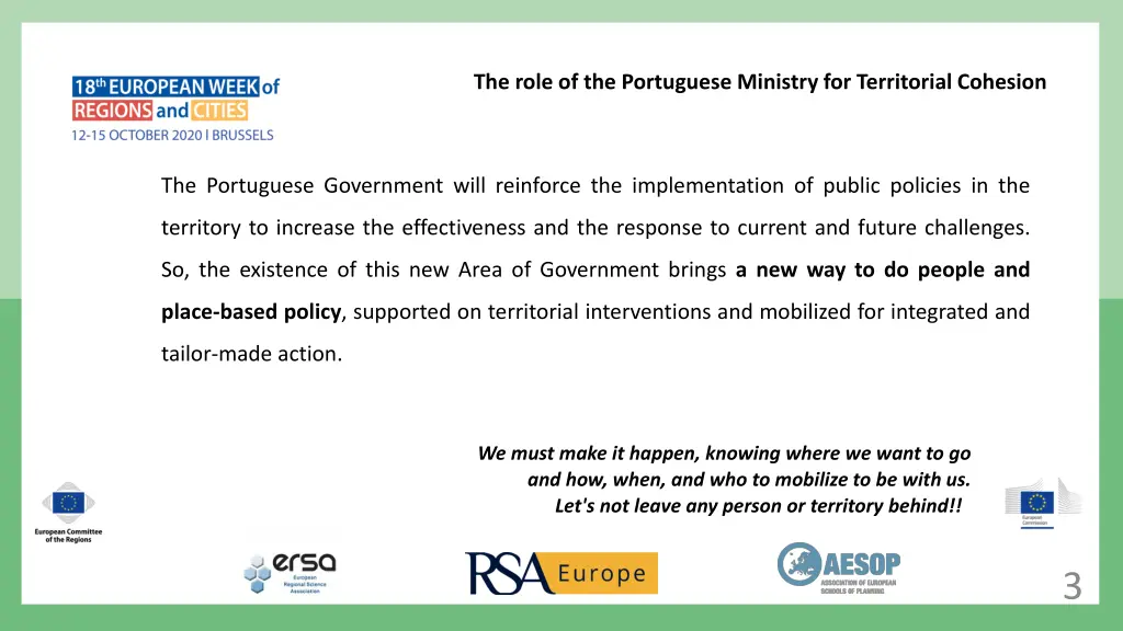 the role of the portuguese ministry 1