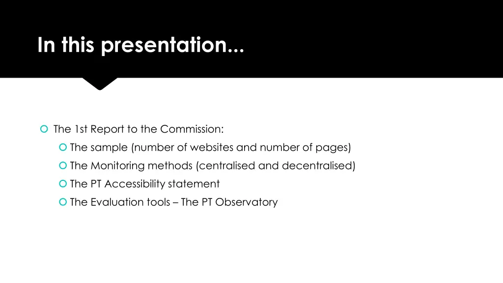 in this presentation