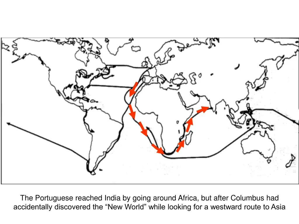 the portuguese reached india by going around