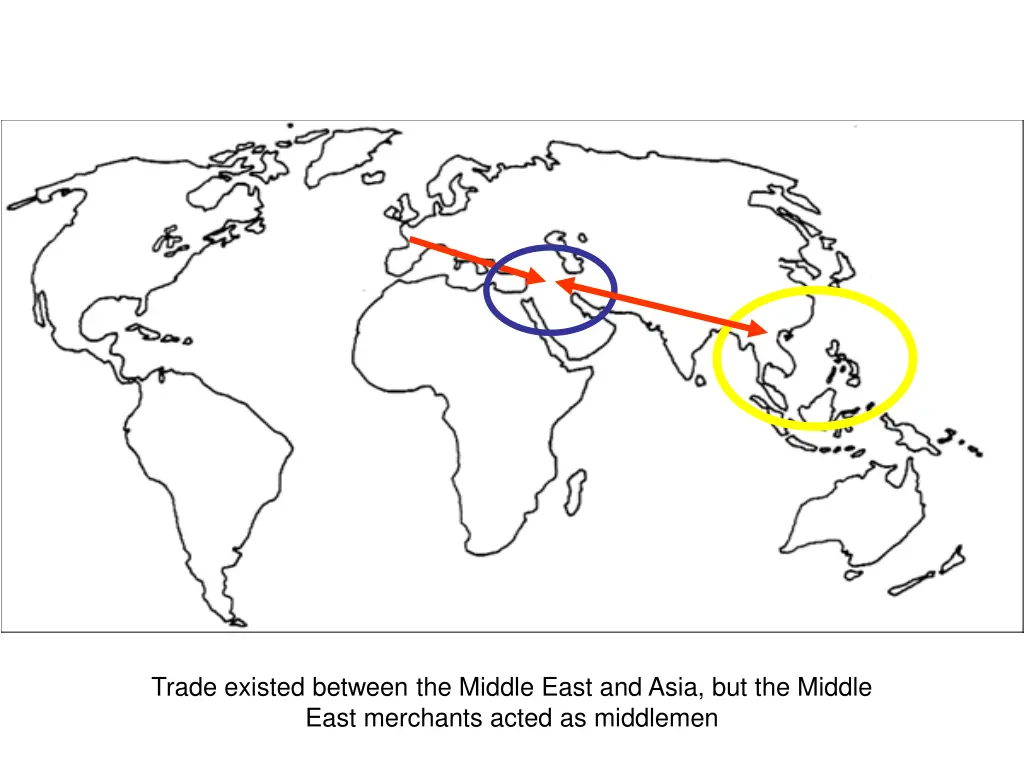 trade existed between the middle east and asia