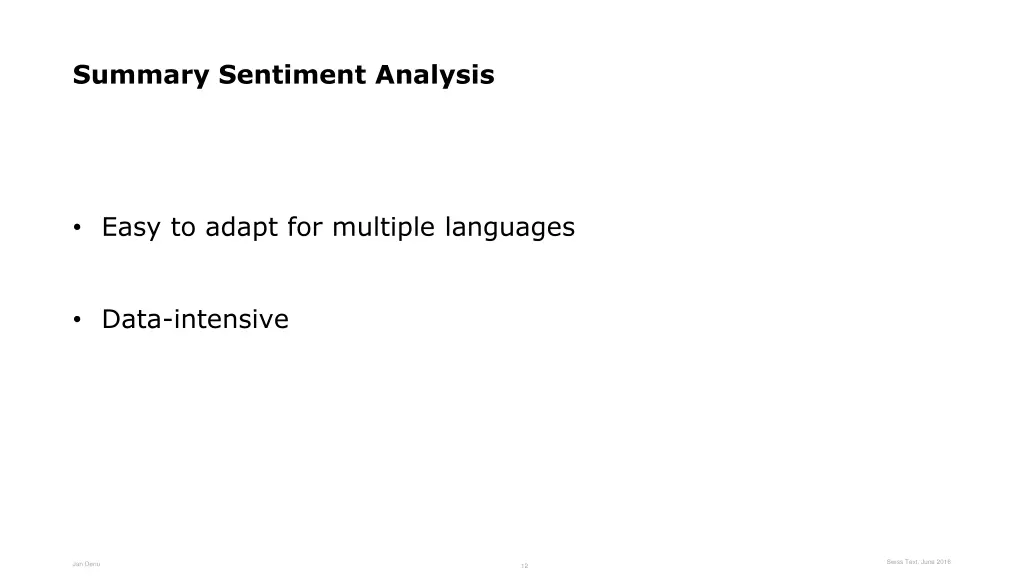 summary sentiment analysis