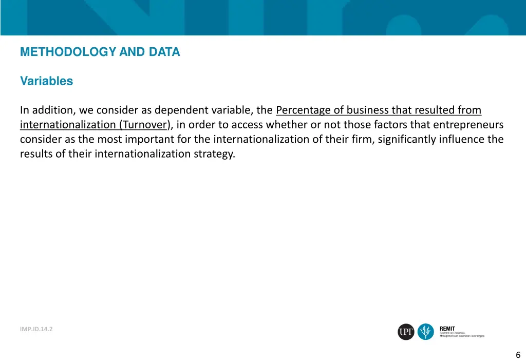 methodology and data 1