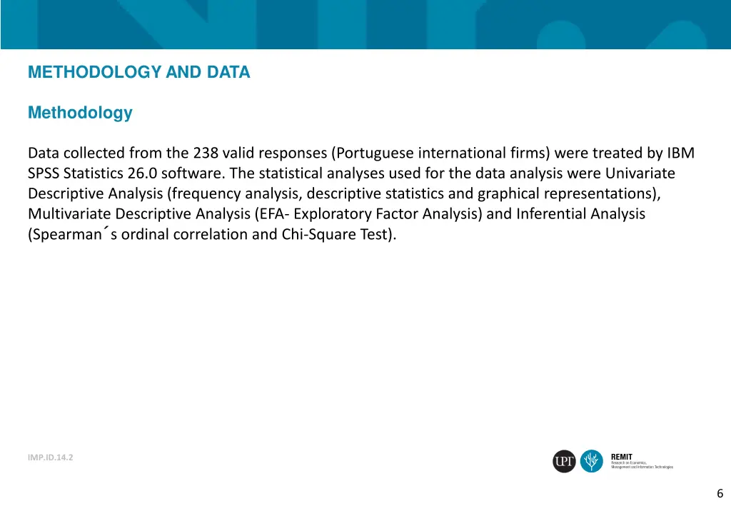 methodology and data 2