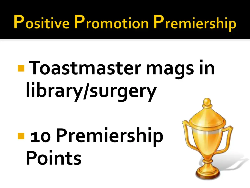 toastmaster mags in library surgery