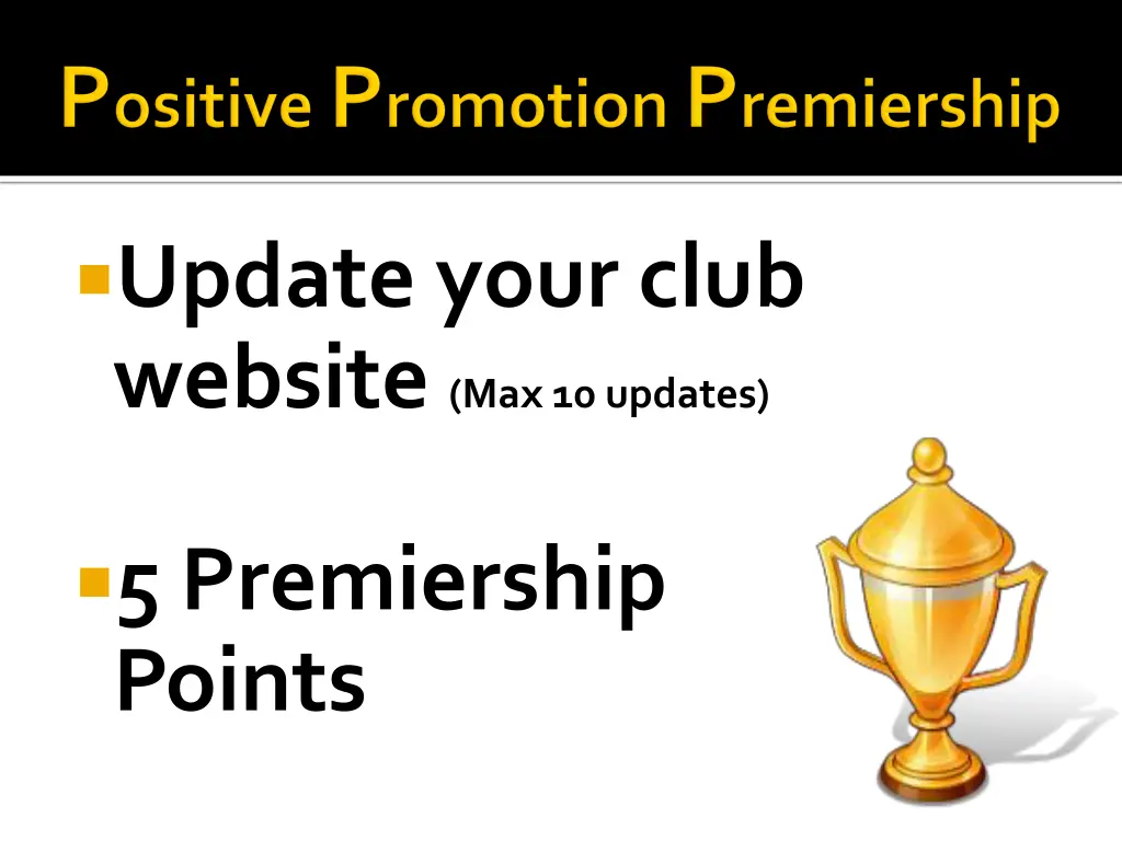 update your club website max 10 updates