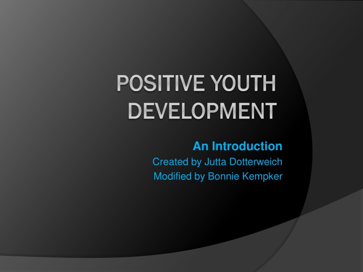 positive youth positive youth development