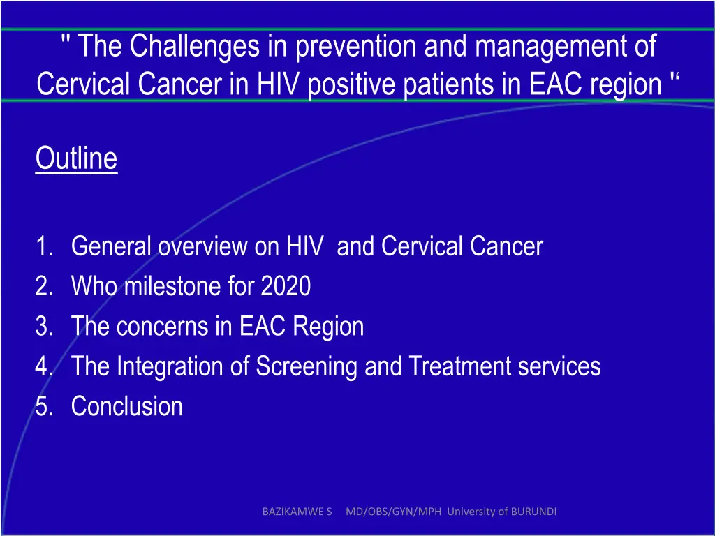 the challenges in prevention and management 1