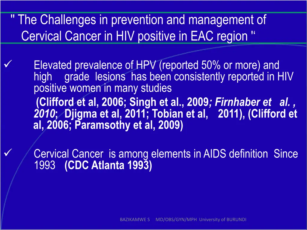 the challenges in prevention and management 6