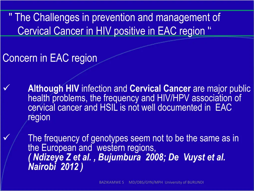 the challenges in prevention and management 8