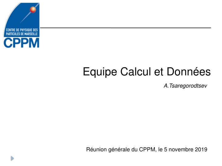 equipe calcul et donn es