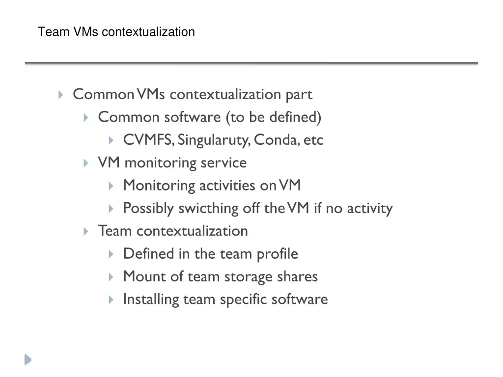 team vms contextualization