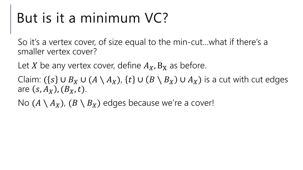 but is it a minimum vc 1