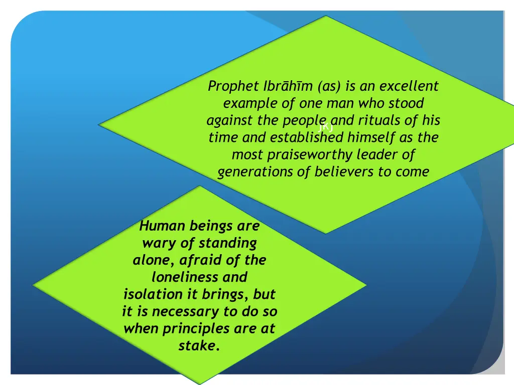 prophet ibr h m as is an excellent example