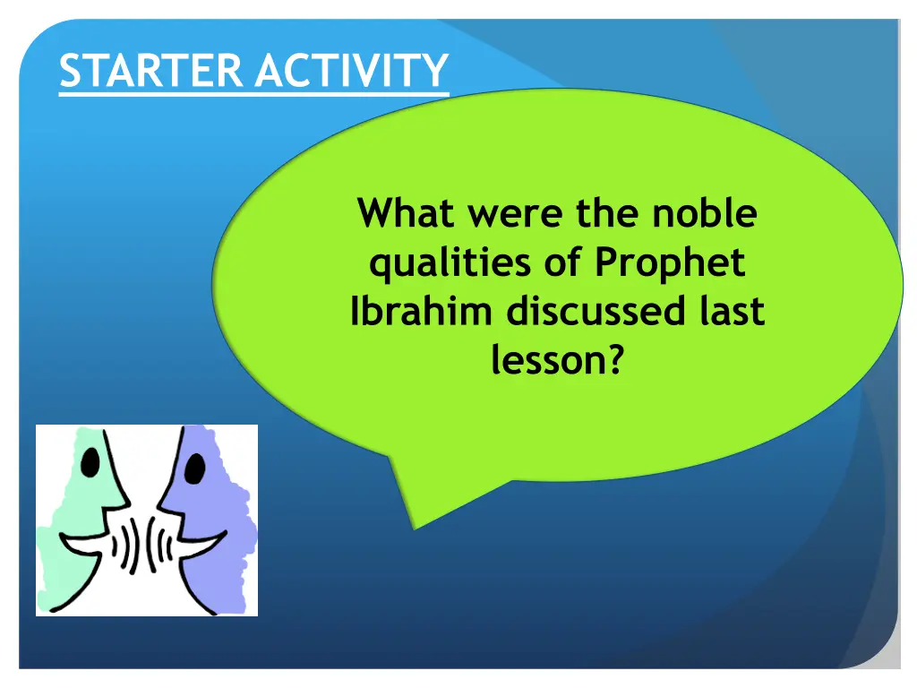 starter activity