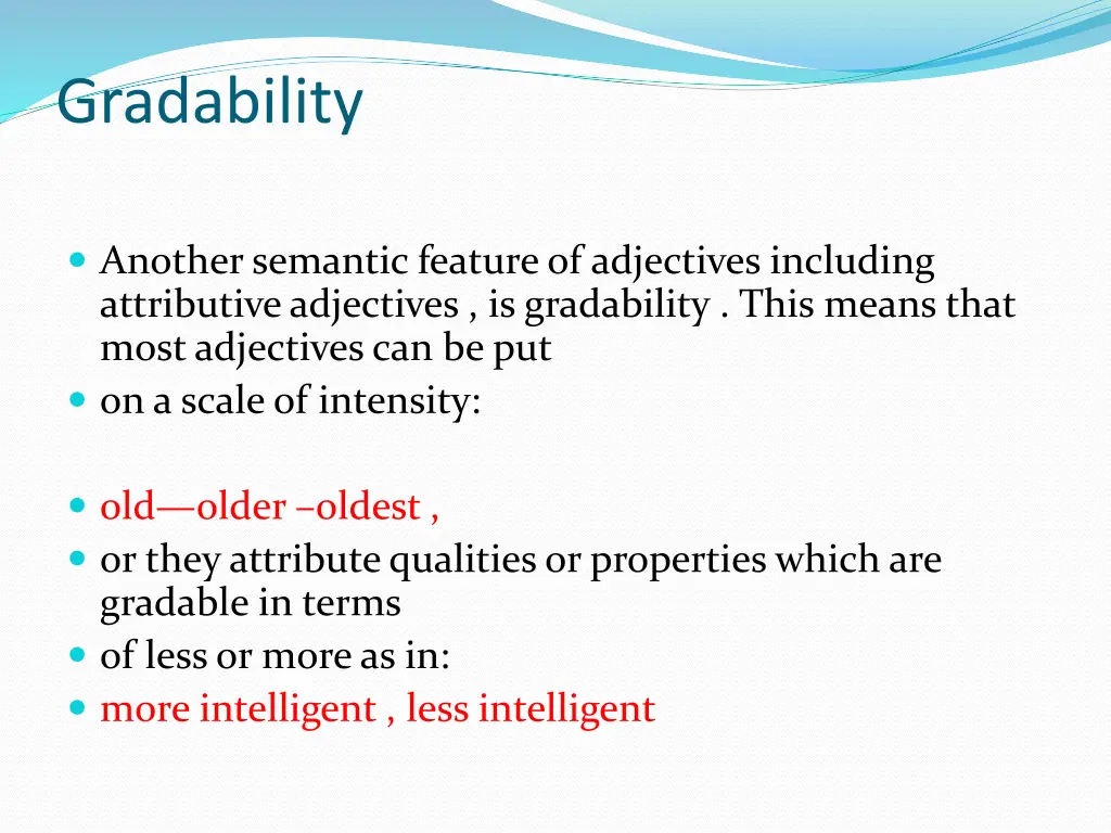 gradability
