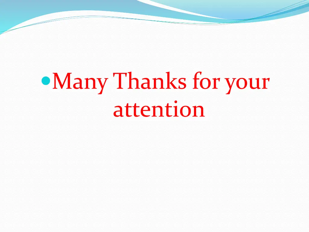 many thanks for your attention