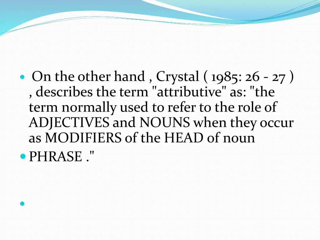 on the other hand crystal 1985 26 27 describes