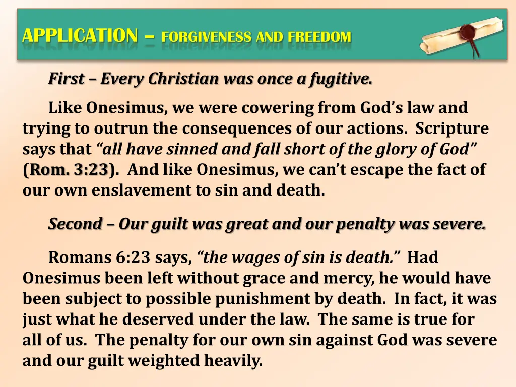 application forgiveness and freedom 1