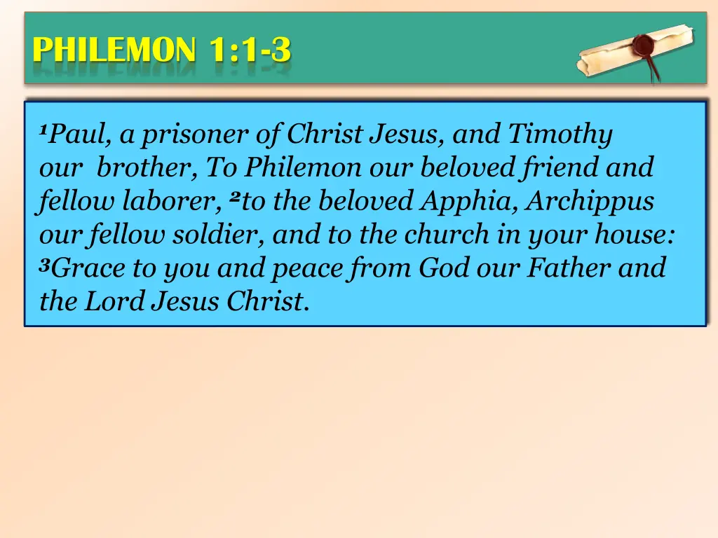 philemon 1 1 3