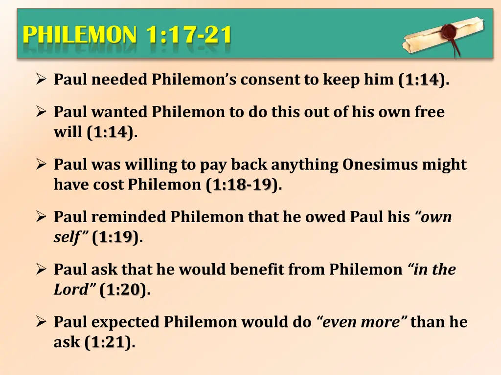 philemon 1 17 21 3