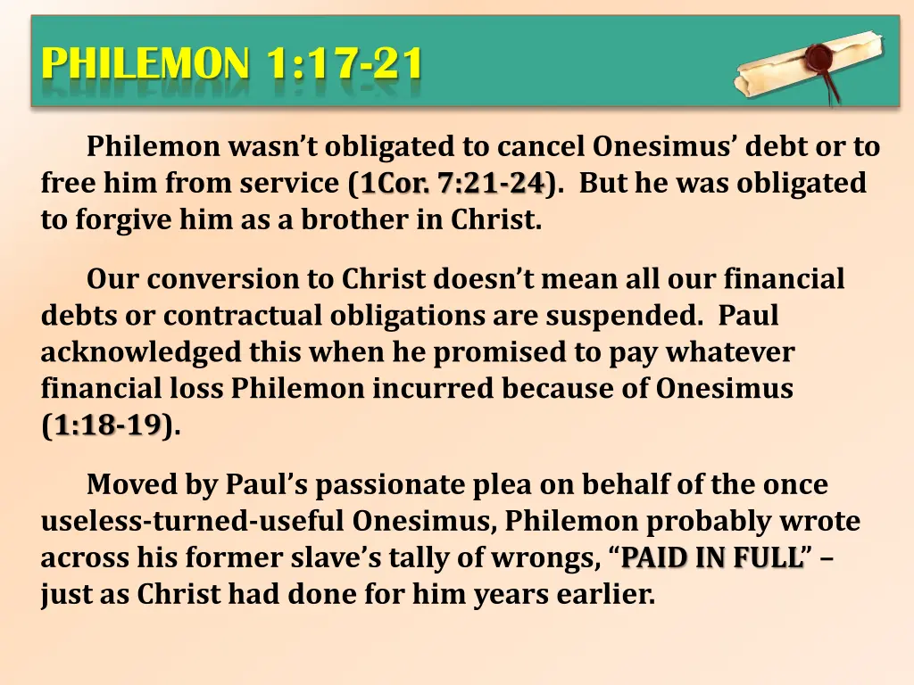 philemon 1 17 21 6