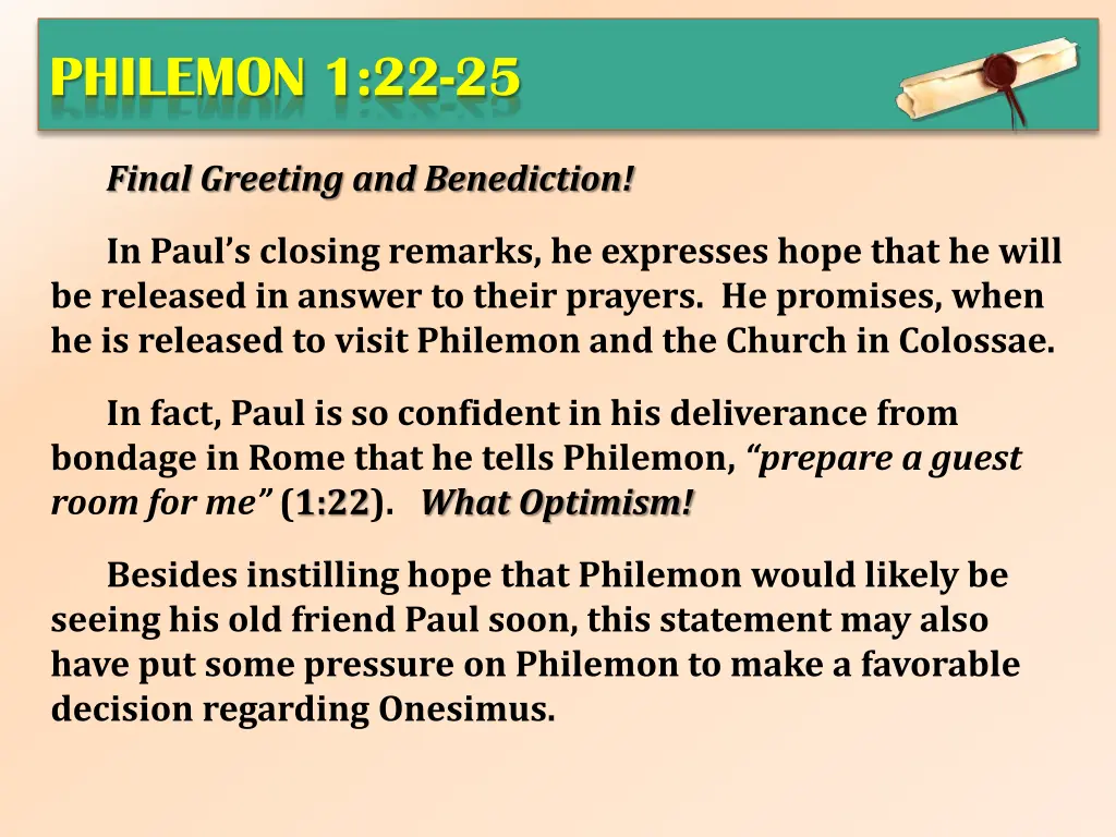 philemon 1 22 25 1