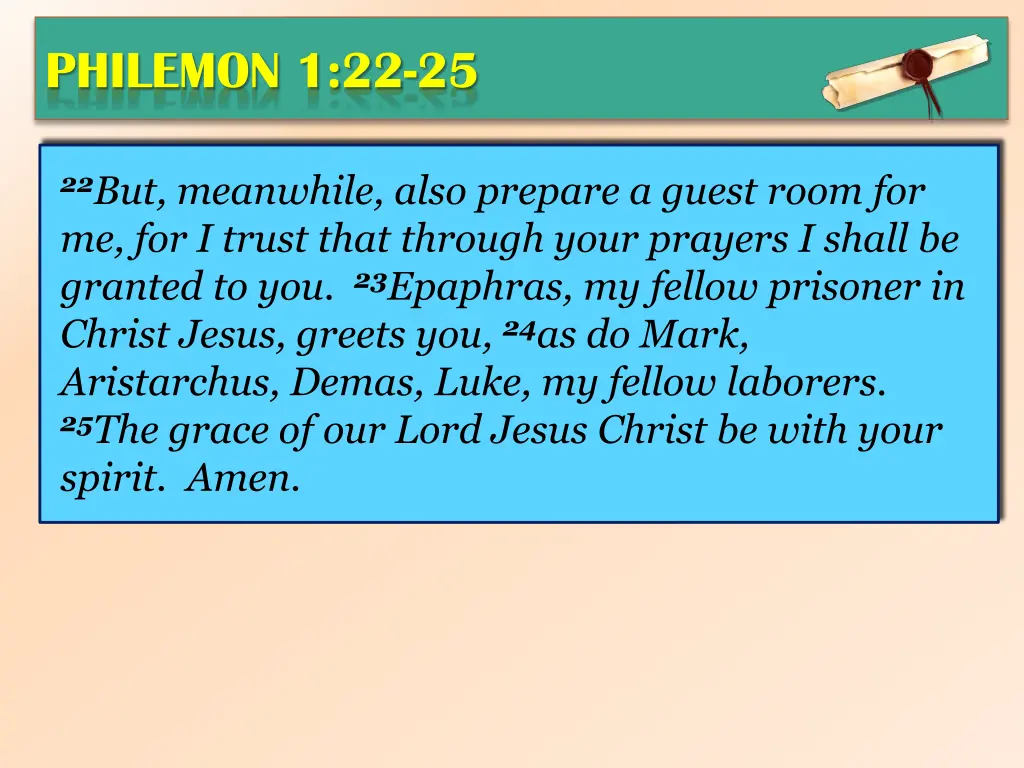 philemon 1 22 25