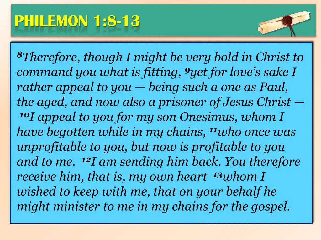 philemon 1 8 13