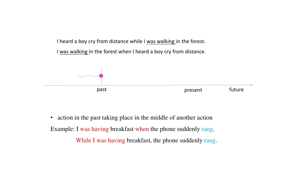 i heard a boy cry from distance while 1