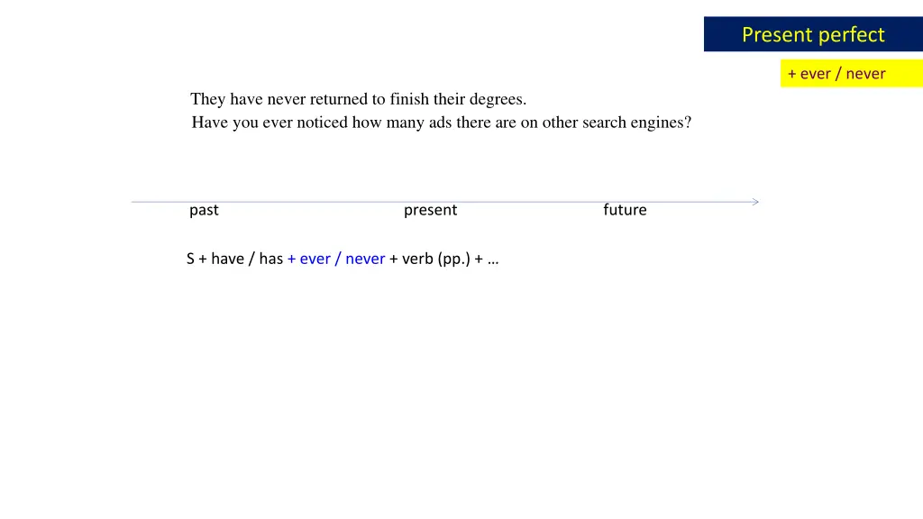 present perfect 7