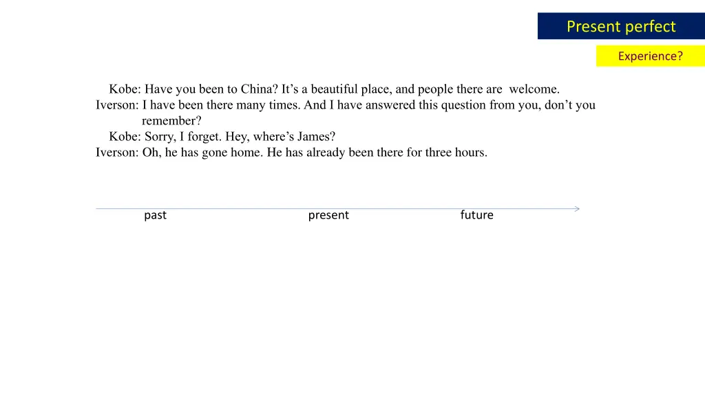 present perfect 9