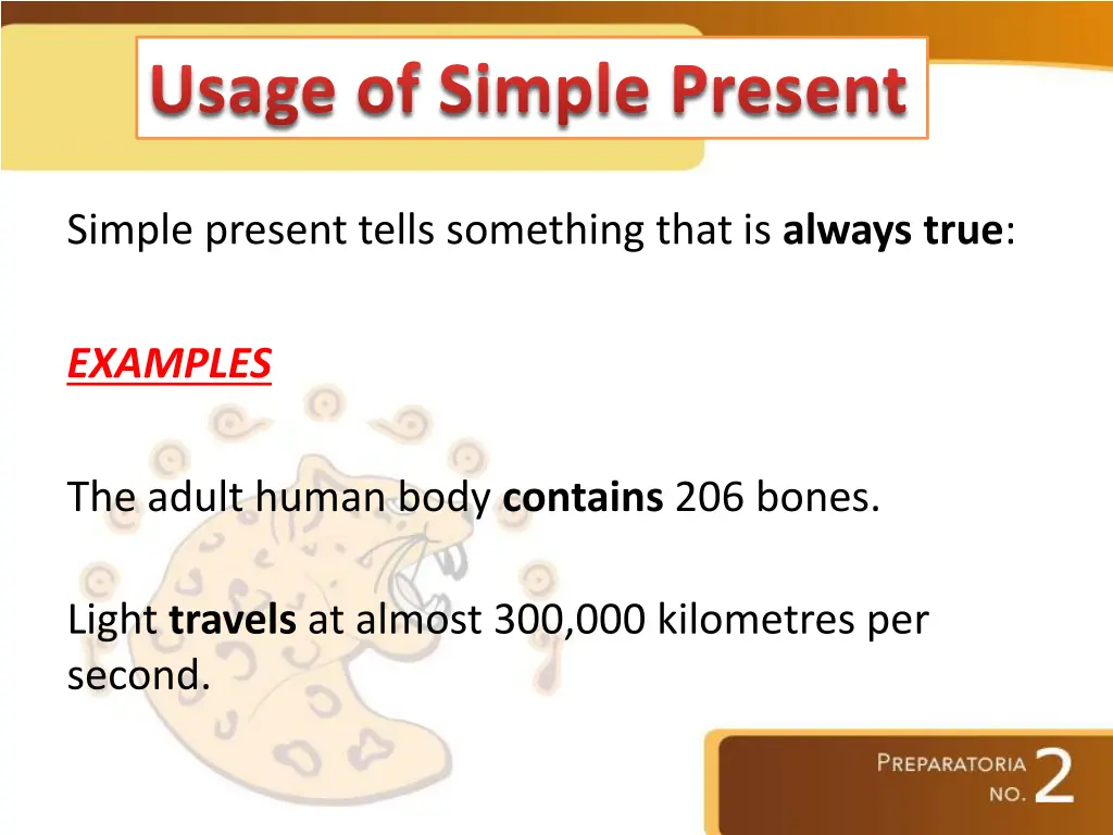 usage of simple present