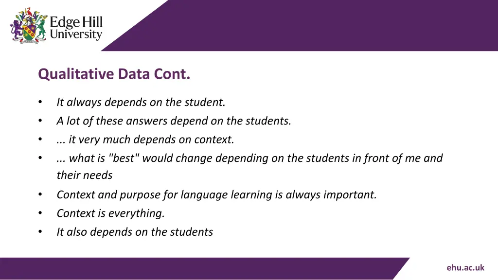 qualitative data cont