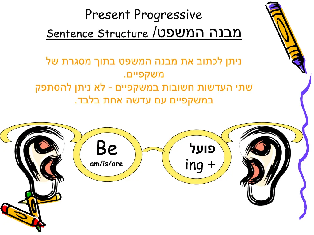 present progressive sentence structure