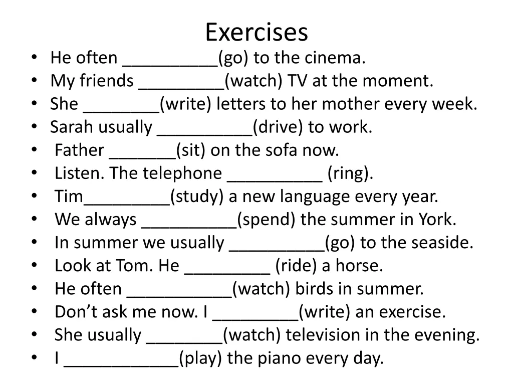 exercises 4