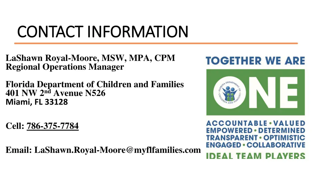 contact information contact information