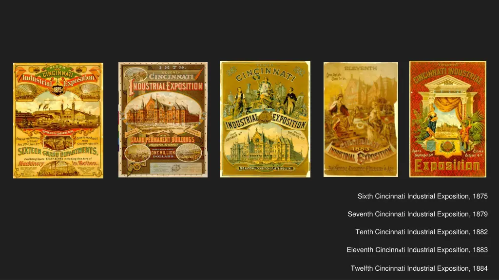 sixth cincinnati industrial exposition 1875