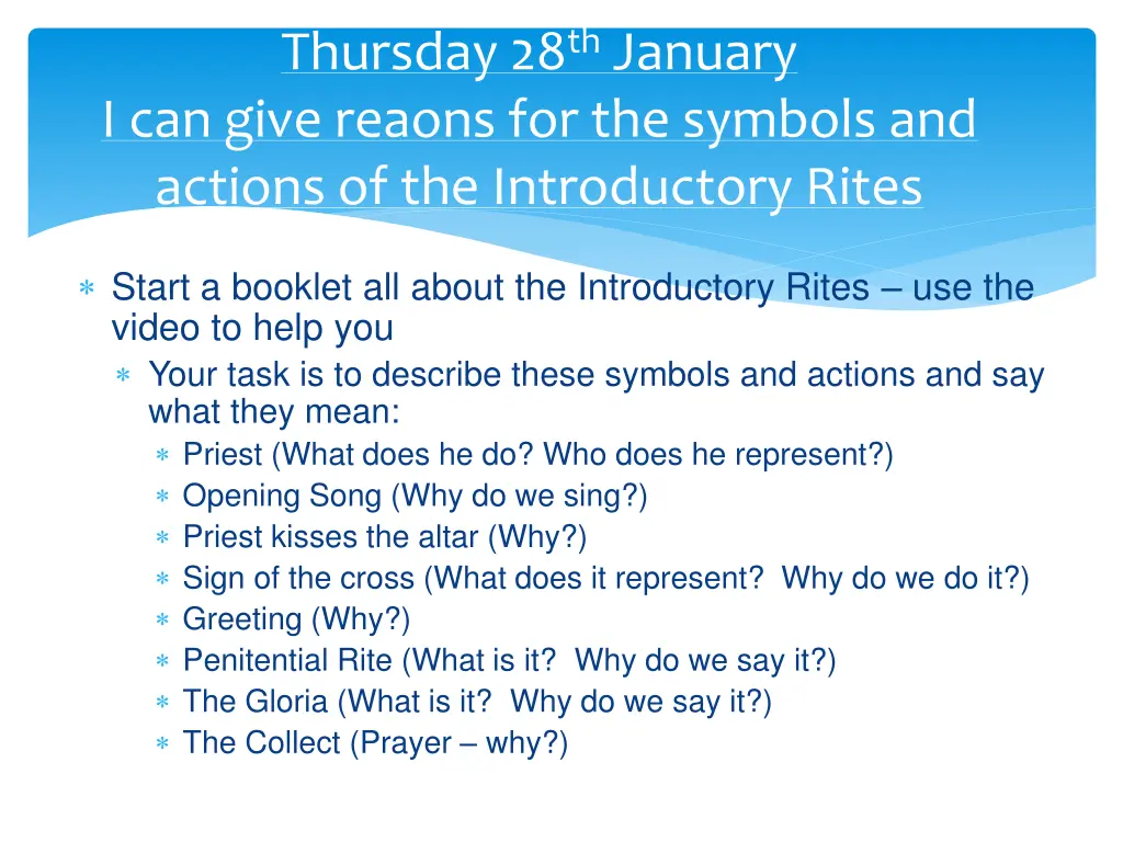 thursday 28 th january i can give reaons