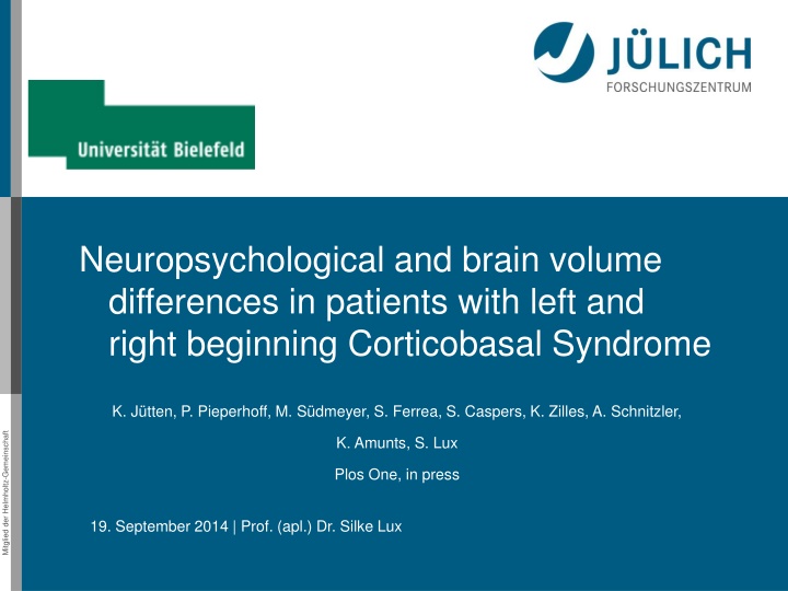 neuropsychological and brain volume differences